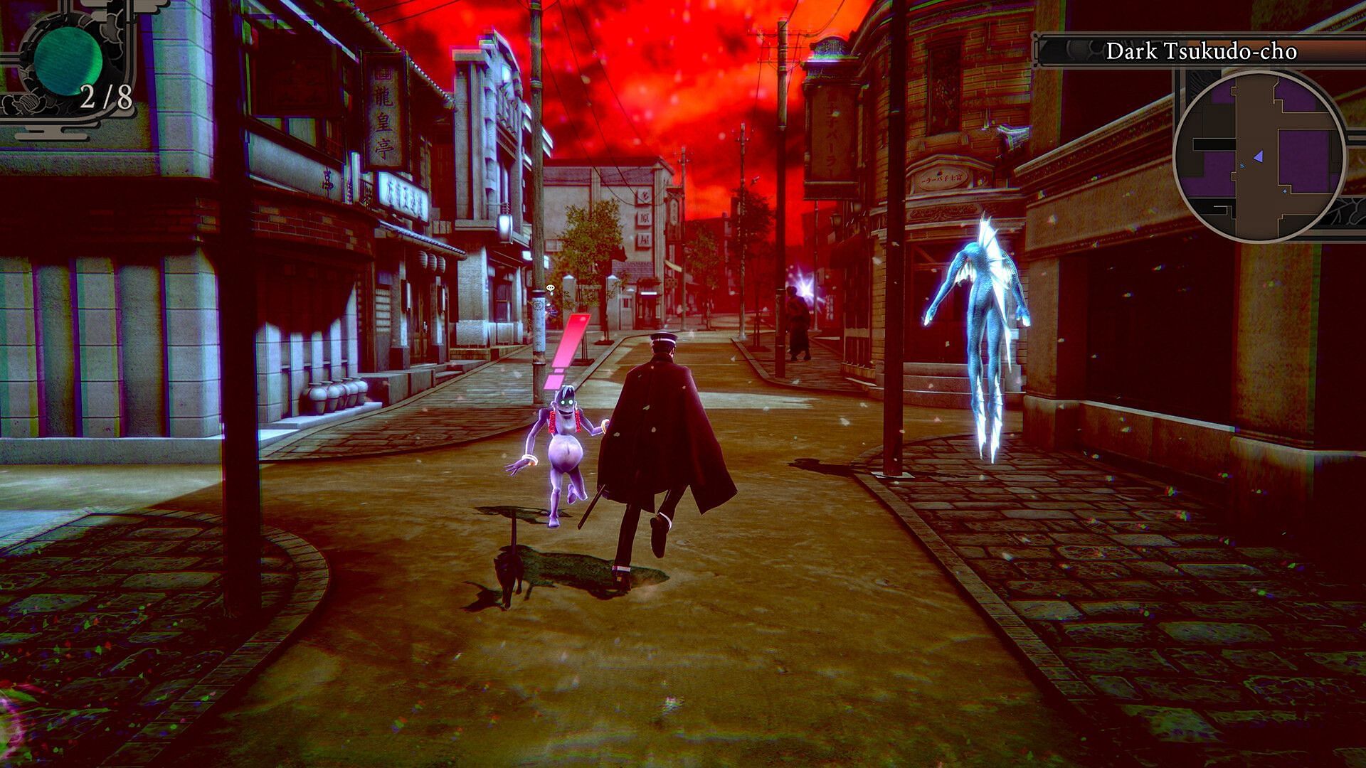 Investigate eerie occurrences across Tokyo in both the normal world and a twisted dark realm (Image via SEGA)